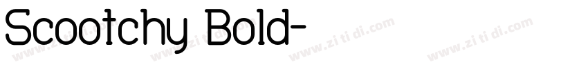 Scootchy Bold字体转换